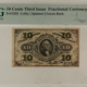 Fractional Currency 10 CENTS 3RD ISS FRACTIONAL CURRENCY FR#1256 COLBY SPINNER GREEN BACK PMG VF-30!