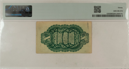 Fractional Currency 10 CENTS 3RD ISS FRACTIONAL CURRENCY FR#1256 COLBY SPINNER GREEN BACK PMG VF-30!