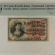 Fractional Currency 10 CENTS 3RD ISS FRACTIONAL CURRENCY FR#1256 COLBY SPINNER GREEN BACK PMG VF-30!