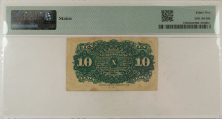 Fractional Currency 10 CENTS 4TH ISSUE FRACTIONAL CURRENCY FR#1259 ALLISON SPINNER – PMG CH/VF-35!