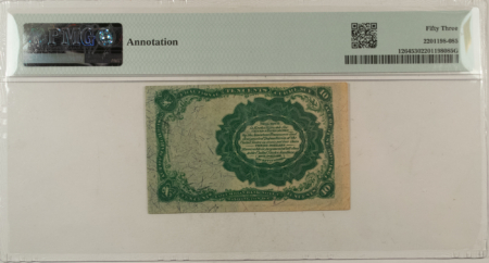 Fractional Currency 10 CENTS 5TH ISSUE FRACTIONAL CURRENCY FR#1264 ALLISON SPINNER – PMG AU-53!