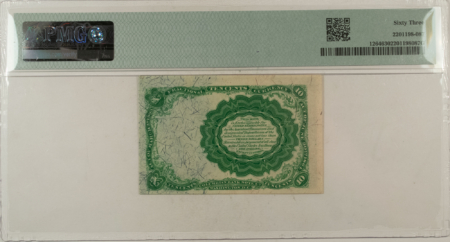 Fractional Currency 10 CENTS 5TH ISSUE FRACTIONAL CURRENCY FR#1264 ALLISON SPINNER – PMG CH/UNC-63!