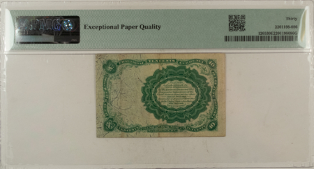 Fractional Currency 10 CENTS 5TH ISSUE FRACTIONAL CURRENCY FR#1265 ALLISON SPINNER – PMG VF-30 EPQ!