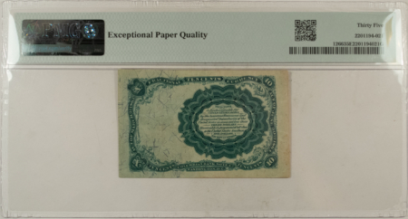 Fractional Currency 10 CENTS 5TH ISS FRACTIONAL CURRENCY FR#1266 ALLISON SPINNER – PMG CH/VF-35 EPQ!