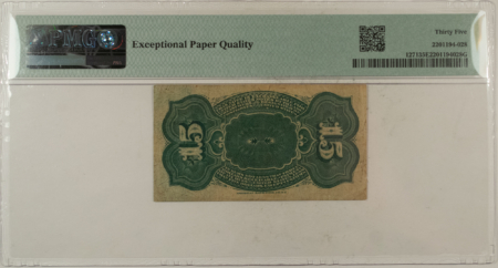 Fractional Currency 15 CENTS 4TH ISS FRACTIONAL CURRENCY FR#1271 ALLISON SPINNER – PMG CH/VF-35 EPQ!