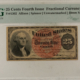 Fractional Currency 25 CENTS 4TH ISSUE FRACTIONAL CURRENCY FR#1301 ALLISON SPINNER – PMG CH/XF-45!