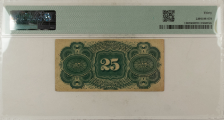 Fractional Currency 25 CENTS 4TH ISSUE FRACTIONAL CURRENCY FR#1302 ALLISON SPINNER – PMG VF-30!