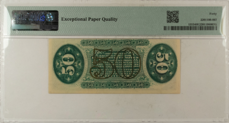 Fractional Currency 50 CENTS 3RD ISSUE FRACTIONAL CURRENCY FR#1333 COLBY SPINNER – PMG XF-40 EPQ!