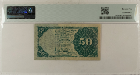 Fractional Currency 50 CENTS 4TH ISSUE FRACTIONAL CURRENCY FR#1379 ALLISON SPINNER – PMG VF-25!
