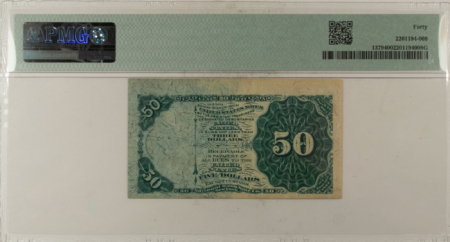 Fractional Currency 50 CENTS 4TH ISSUE FRACTIONAL CURRENCY FR#1379 ALLISON SPINNER – PMG XF-40!