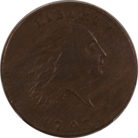 Flowing Hair Large Cents 1793 CHAIN CENT S-2, AMERICA PCGS XF-40 CAC, STUNNING CHOCOLATE BROWN & AMAZING!