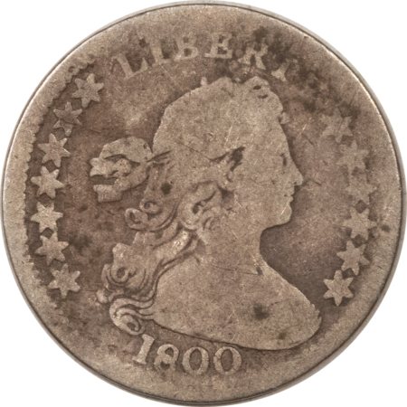 Draped Bust Half Dimes 1800 DRAPED BUST HALF DIME – ORIGINAL GOOD, NICE LOOK, VERY SLIGHTLY BENT