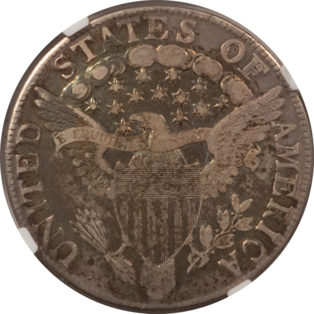 Early Halves 1807 DRAPED BUST HALF DOLLAR NGC VF DETAILS CLEANED, OLD ORIGINAL PRETTY TONING!
