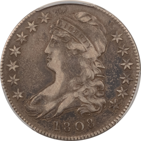 Early Halves 1808 CAPPED BUST HALF DOLLAR – PCGS VF-30