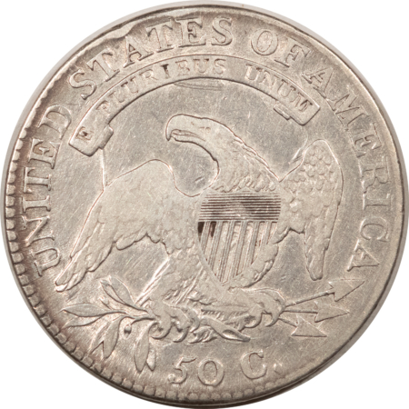 Early Halves 1814 CAPPED BUST HALF DOLLAR – HIGH GRADE CIRCULATED EXAMPLE WITH NEAT CLASHING!
