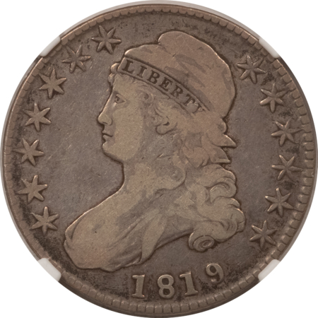 Early Halves 1819/8 CAPPED BUST HALF DOLLAR – NGC F-12, SMALL 9