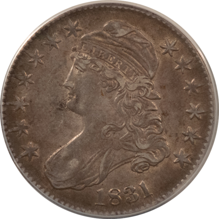 Early Halves 1831 CAPPED BUST HALF DOLLAR – ANACS EF-45
