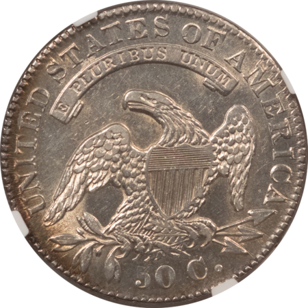 Early Halves 1832 CAPPED BUST HALF DOLLAR – NGC AU-53, VERY FLASHY & LOOKS BETTER!