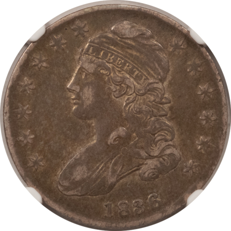 Early Halves 1836 LETTERED CAPPED BUST HALF DOLLAR – NGC XF-40
