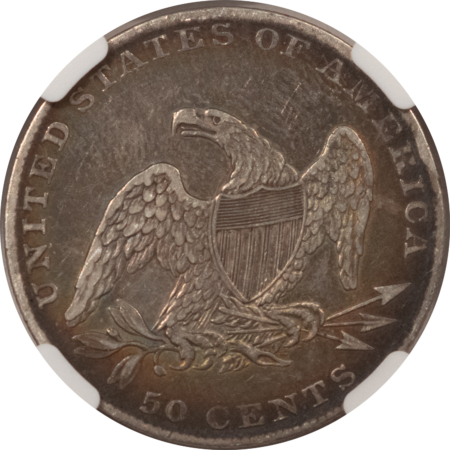 Early Halves 1837 CAPPED BUST HALF DOLLAR NGC XF DETAILS CLEANED, VERY LIGHT CLEANING, NICE!