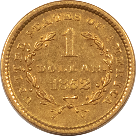 $1 1852 TYPE 1 $1 GOLD DOLLAR – HIGH GRADE EXAMPLE!
