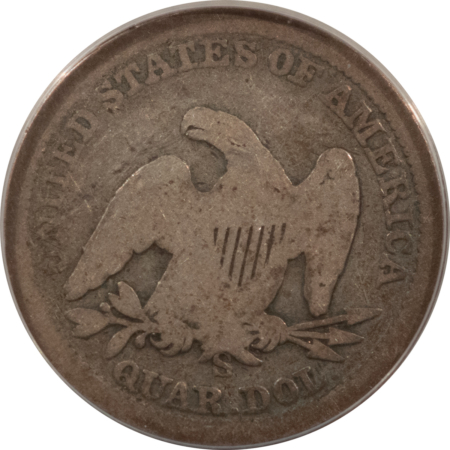 Liberty Seated Quarters 1855-S SEATED LIBERTY QUARTER – ANACS G-6, SCARCE DATE!