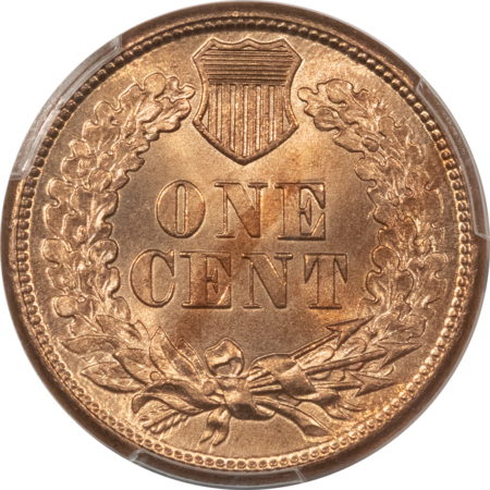CAC Approved Coins 1860 ROUND BUST INDIAN CENT – PCGS MS-64 LOOKS GEM, PREMIUM QUALITY CAC APPROVED