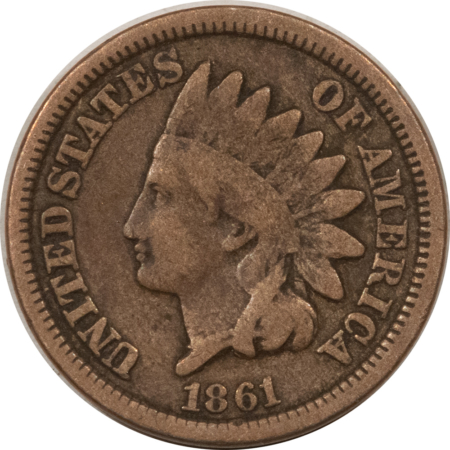 Indian 1861 INDIAN CENT – PLEASING CIRCULATED EXAMPLE!