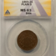Lincoln Cents (Wheat) 1924-S LINCOLN CENT – ANACS MS-63 BN