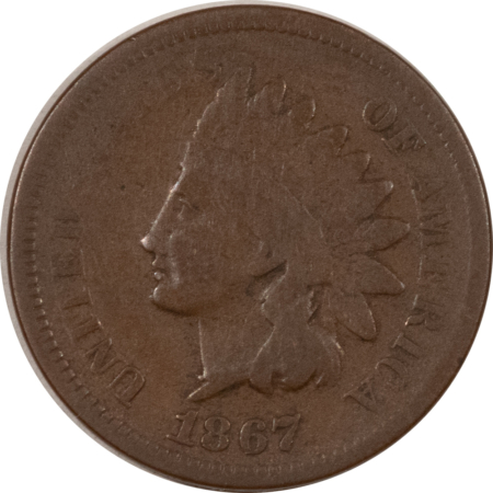 Indian 1867 INDIAN CENT – PLEASING CIRCULATED EXAMPLE!