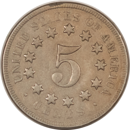 New Store Items 1867 SHIELD NICKEL – HIGH GRADE EXAMPLE! MINT MADE PLANCHET FLAW, REV RIM.