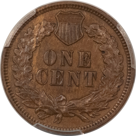 CAC Approved Coins 1871 INDIAN CENT – PCGS MS-62, TOUGH DATE, LOOKS CHOICE! CAC APPROVED!