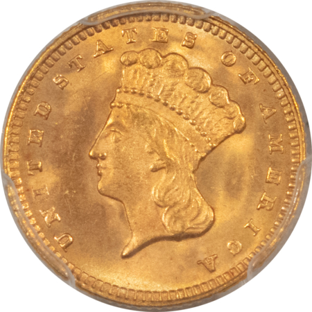 $1 1874 $1 GOLD DOLLAR – PCGS MS-66, FRESH & PRETTY!
