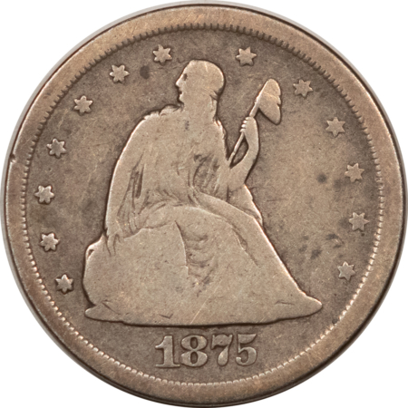 New Store Items 1875-S TWENTY CENT PIECE – PLEASING CIRCULATED EXAMPLE!