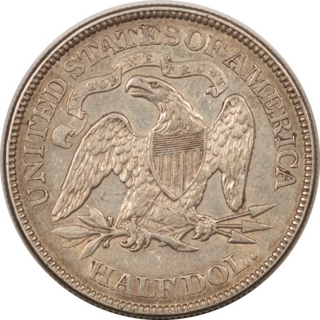 Early Halves 1876 SEATED LIBERTY HALF DOLLAR – NICE HIGH GRADE EXAMPLE!