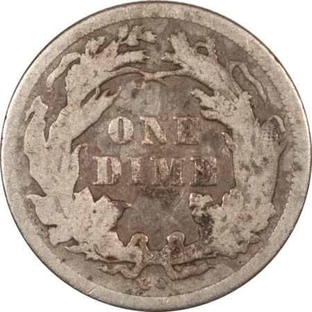 Liberty Seated Dimes 1876-CC SEATED LIBERTY DIME – PLEASING CIRCULATED EXAMPLE! CARSON CITY!
