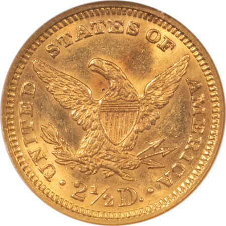 $2.50 1878 $2.50 LIBERTY GOLD QUARTER EAGLE – NGC MS-61