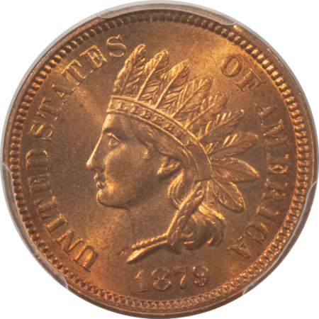 Indian 1879 INDIAN CENT – PCGS MS-66 RB, LOOKS RED POPULATION 18/1 FINER! TOUGH!