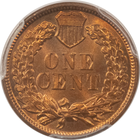 Indian 1879 INDIAN CENT – PCGS MS-66 RB, LOOKS RED POPULATION 18/1 FINER! TOUGH!