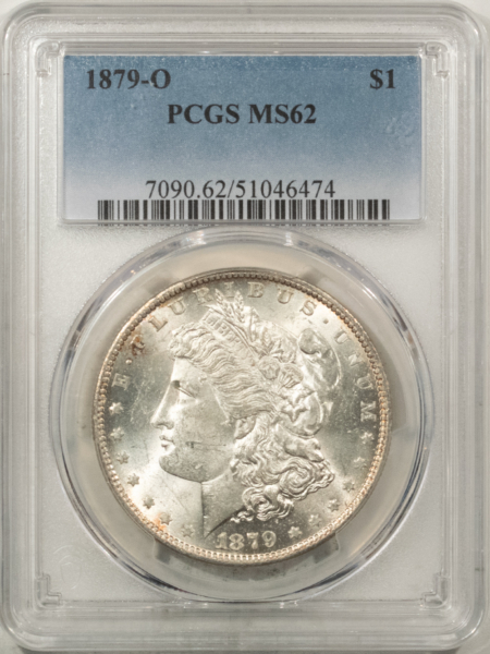Morgan Dollars 1879-O $1 MORGAN DOLLAR – PCGS MS-62, WHITE