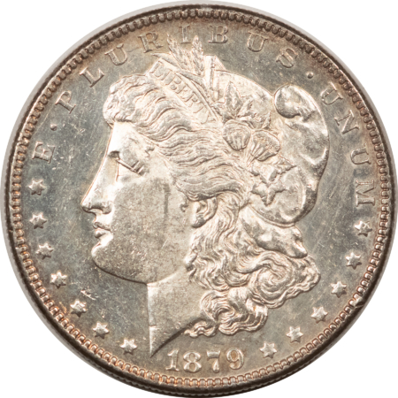 Morgan Dollars 1879-S REVERSE OF 1878 MORGAN DOLLAR – UNCIRCULATED W/ REFLECTIVE FIELDS CLEANED