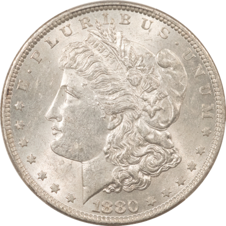 Morgan Dollars 1880 $1 MORGAN DOLLAR – PCGS MS-60, WHITE