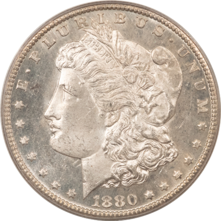 CAC Approved Coins 1880-CC $1 MORGAN DOLLAR – PCGS MS-62 PL CAC, PROOFLIKE, OGH, PQ, CARSON CITY!