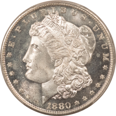 Morgan Dollars 1880-S $1 MORGAN DOLLAR PCGS MS-66, LUSTROUS, PREMIUM QUALITY! PROOFLIKE OBVERSE