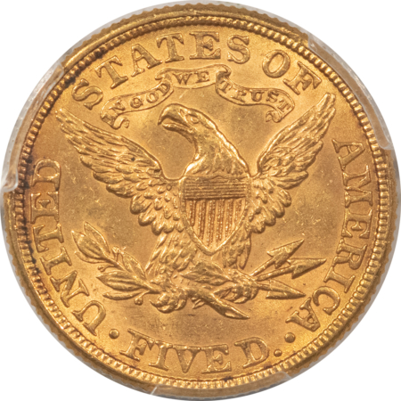 $5 1881 $5 LIBERTY GOLD, “FAIRMONT COLLECTION” PCGS MS-64-ORIGINAL!