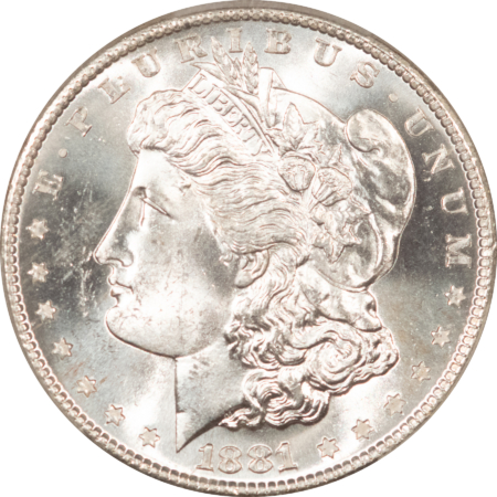 Morgan Dollars 1881-S $1 MORGAN DOLLAR – PCGS MS-63, 64+ QUALITY! PREMIUM QUALITY!