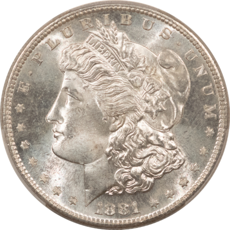 Morgan Dollars 1881-S $1 MORGAN DOLLAR – PCGS MS-64, LUSTROUS & PREMIUM QUALITY!