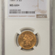 $5 1882 $5 LIBERTY GOLD, NGC MS-65, A SPARKLING GEM W/ A  CLEAN CHEEK-WOW!