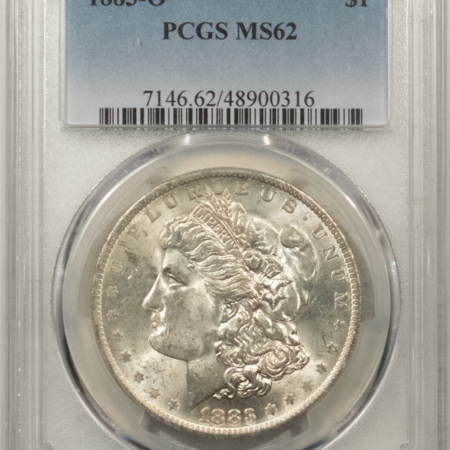 Morgan Dollars 1883-O $1 MORGAN DOLLAR – PCGS MS-62 ORIGINAL WHITE