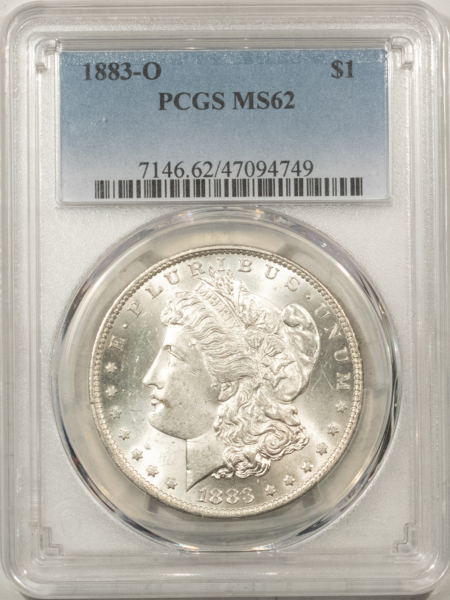 Morgan Dollars 1883-O $1 MORGAN DOLLAR – PCGS MS-62